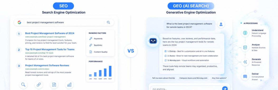 GEO vs SEO - How Businesses Should Prepare for AI Search