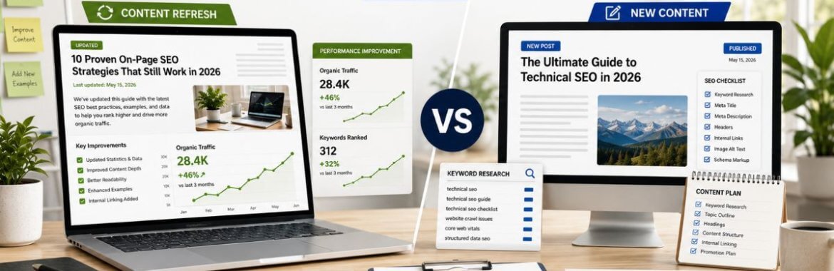 Content Refresh vs New Content: Which Drives More SEO Traffic?